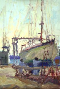 Painting Boats 18x14