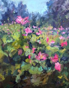 Pink Lilies 11x14 SOLD