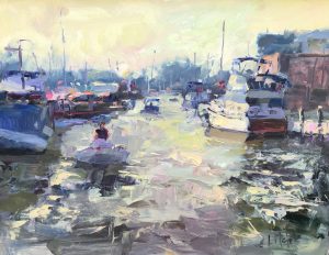 Coming Into Harbor 14x18