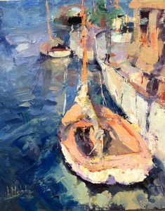 Dinghy in Waiting 12x10 SOLD