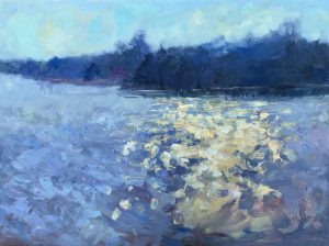 Light Dancing Downstream 30x40