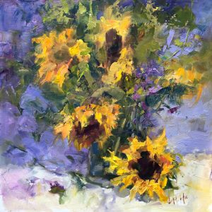 August Sunflowers 12x12 SOLD