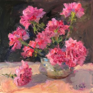 Sweet Carnations 12x12 SOLD