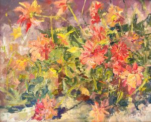 Zinnias 10x12
